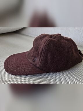 Timberland Men's Dark Brown Wool Cap